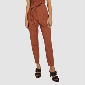 A.L.C. | Davis Paperbag Stretch Linen Blend Pants Size 2 *No‎ Belt*